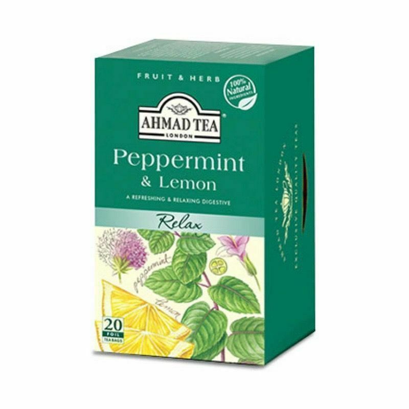 Ahmad Tea Peppermint &amp; Lemon Tea Bags (40G) - Aytac Foods