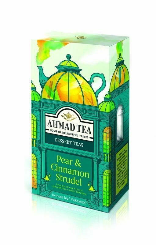 Ahmad Tea Pyramid Tb Pear & Cinnamon Strudel (15 bags) - Aytac Foods