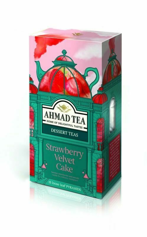 Ahmad Tea Pyramid Tb Strawberry Velvet Cake (15 bags) - Aytac Foods