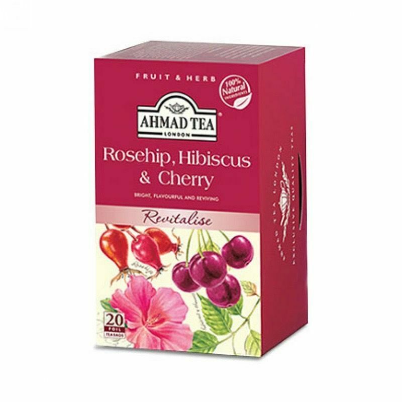 Ahmad Tea Rosehip &amp; Cherry Tea Bags (40G) - Aytac Foods