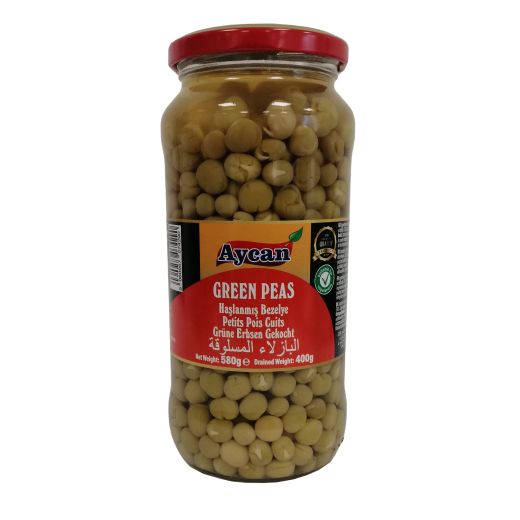 Aycan Tr Green Peas Jar (580G) - Aytac Foods