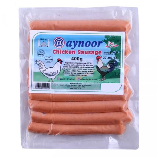 Aynoor Chicken Sausages (400G) - Aytac Foods