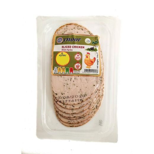 Aynoor Sliced Chicken Breast W.Herbs (130G) - Aytac Foods