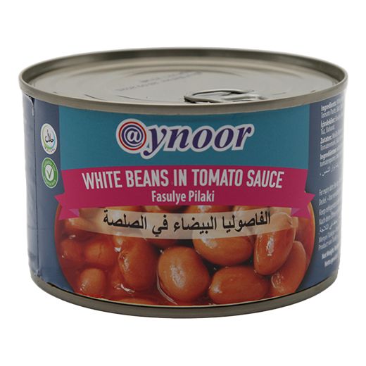 Aynoor White Beans In Tomato Sauce (400G) - Aytac Foods