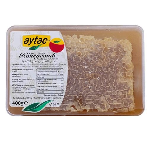 Aytac Acacia Honey With Comb Tray (400G) - Aytac Foods