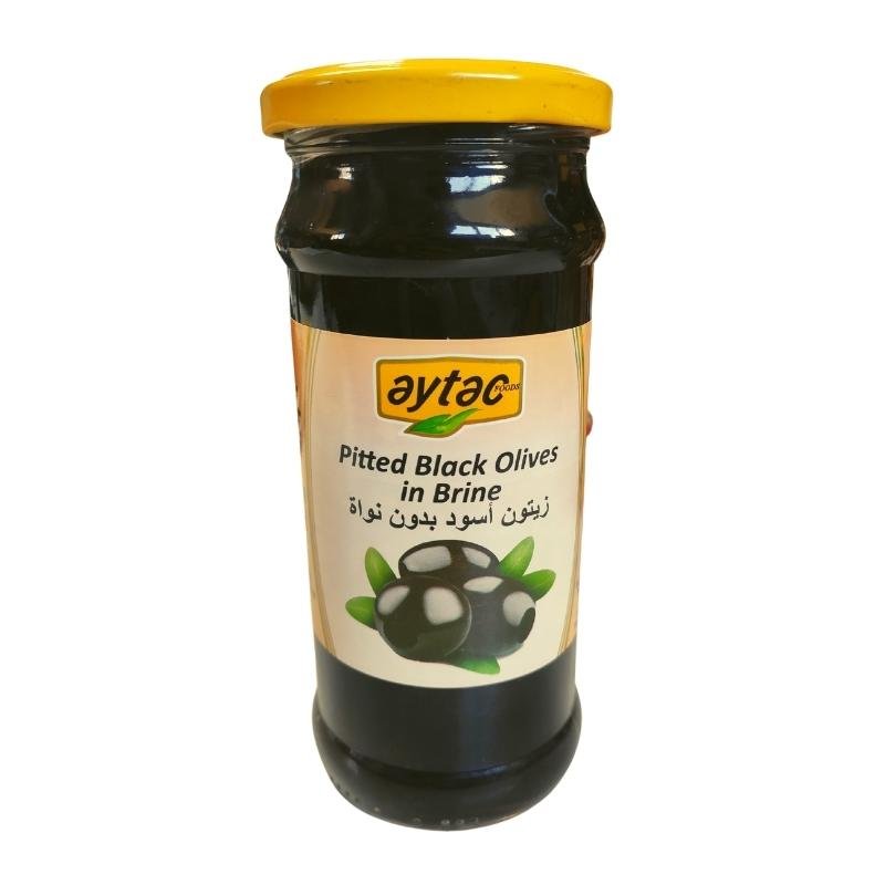 Aytac Black Pitted Olives (370ml) - Aytac Foods