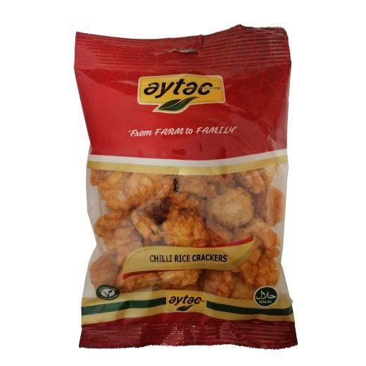 Aytac Chilli Rice Cracker Nut Bag (100G) - Aytac Foods