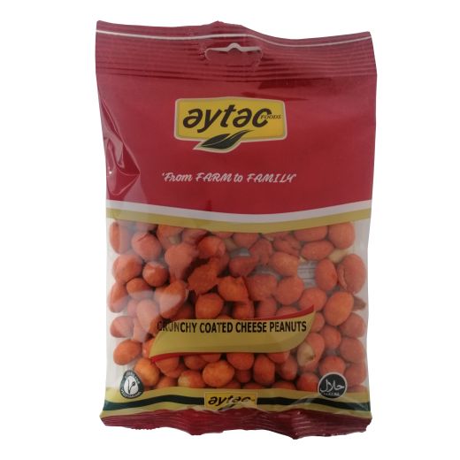 Aytac Crunchy Coated Cheese Peanuts (140G) - Aytac Foods