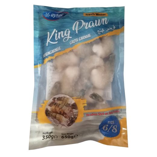 Aytac Frozen King Prawn (6/8 Size) (650G) - Aytac Foods