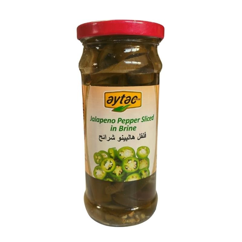 Aytac Sliced Green Jalapeno Peppers (370ml) - Aytac Foods