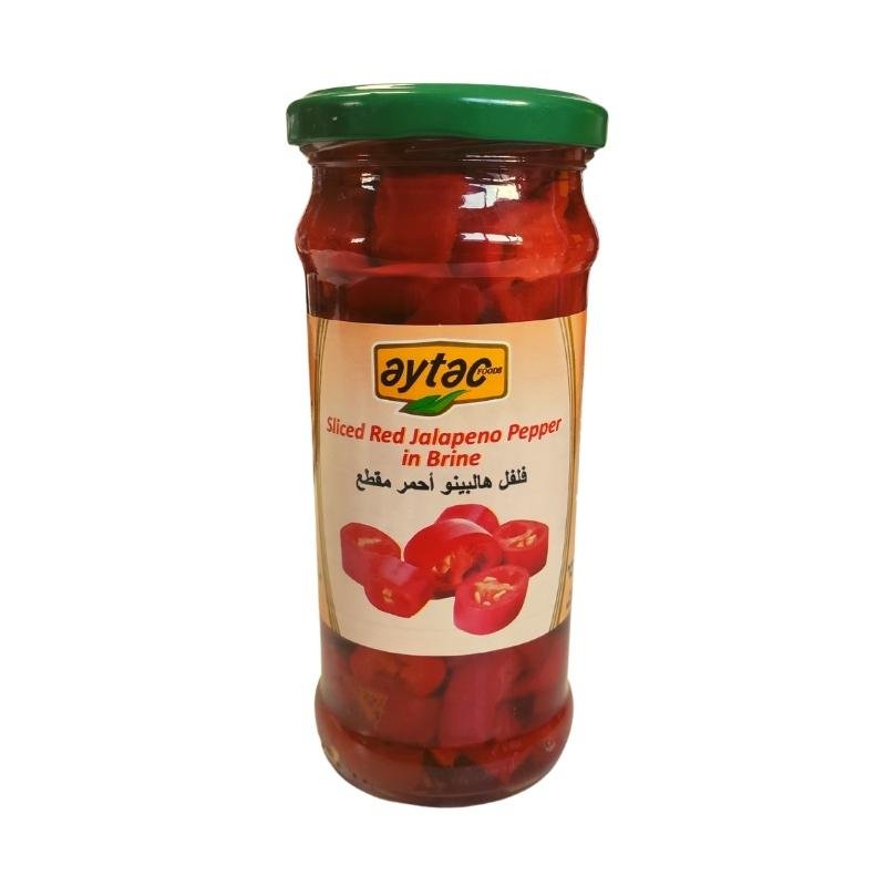 Aytac Sliced Red Jalapeno Peppers (370ml) - Aytac Foods