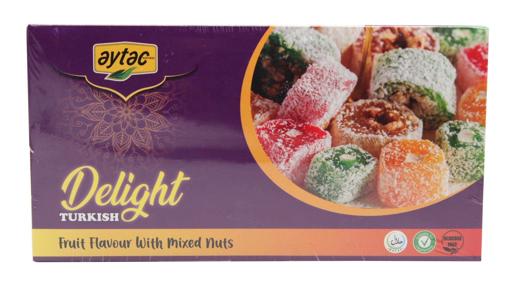Aytac Turkish Delight Bowl with Mixed Nuts and Fruits (350G) - Aytac Foods