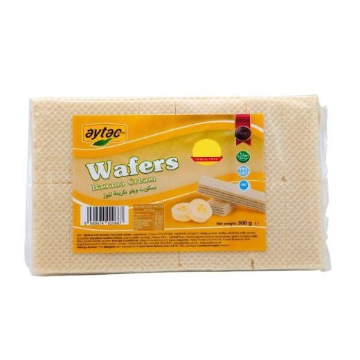 Aytac Wafers With Banana Cream (300G) - Aytac Foods