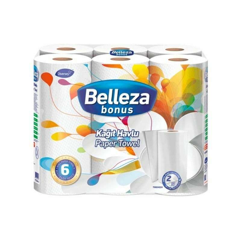 Belleza Paper Towel Kagit Havlu (6 Rolls) - Aytac Foods