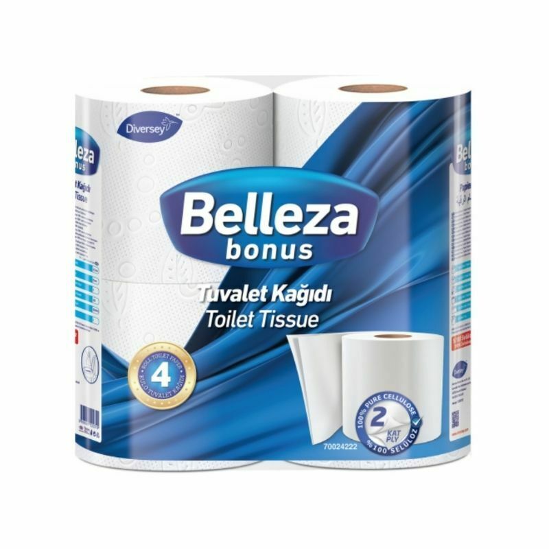 Belleza Toilet Paper Tuvalet Kagidi (4 Rolls) - Aytac Foods