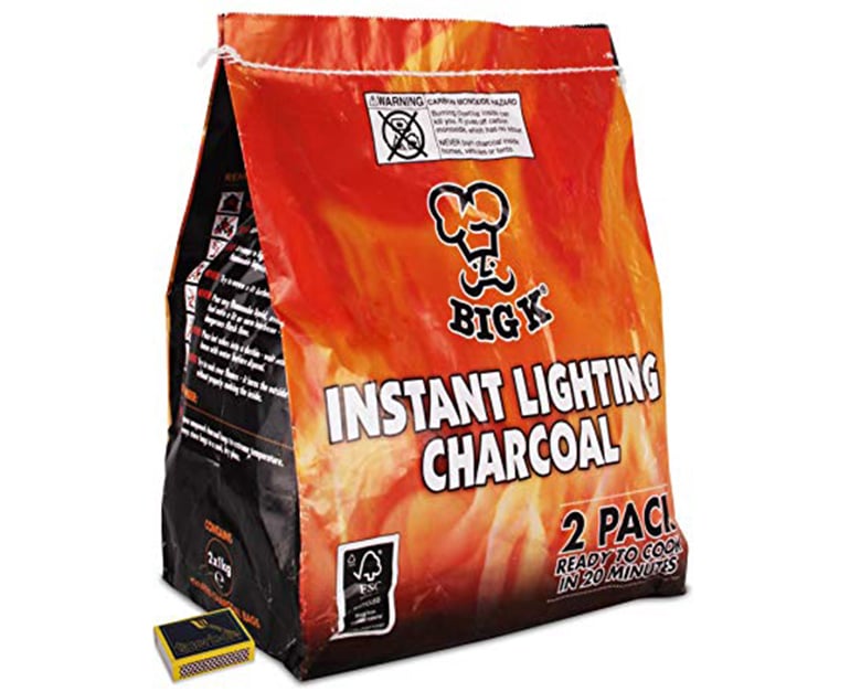 Big K Instant Light Charcoal 6X2 Kg - Aytac Foods