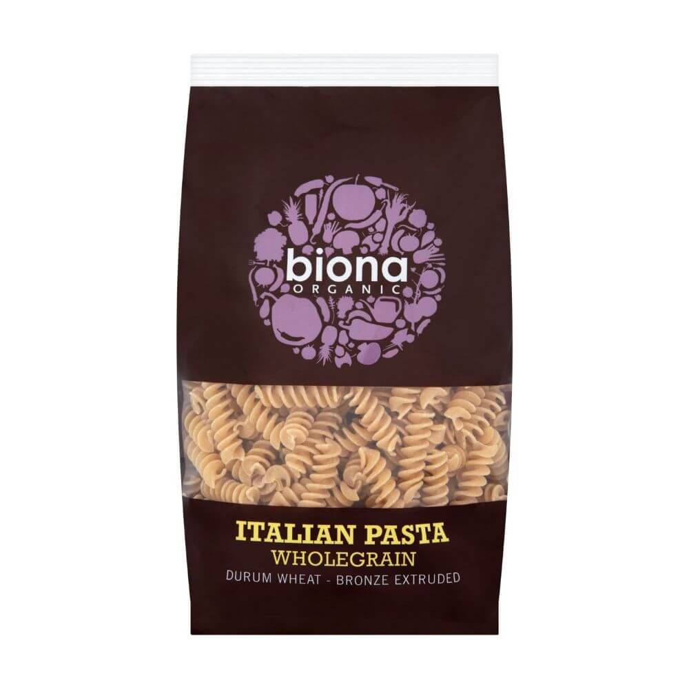 Biona Organic Bronze-Extruded Wholewheat Fusilli (500G) - Aytac Foods