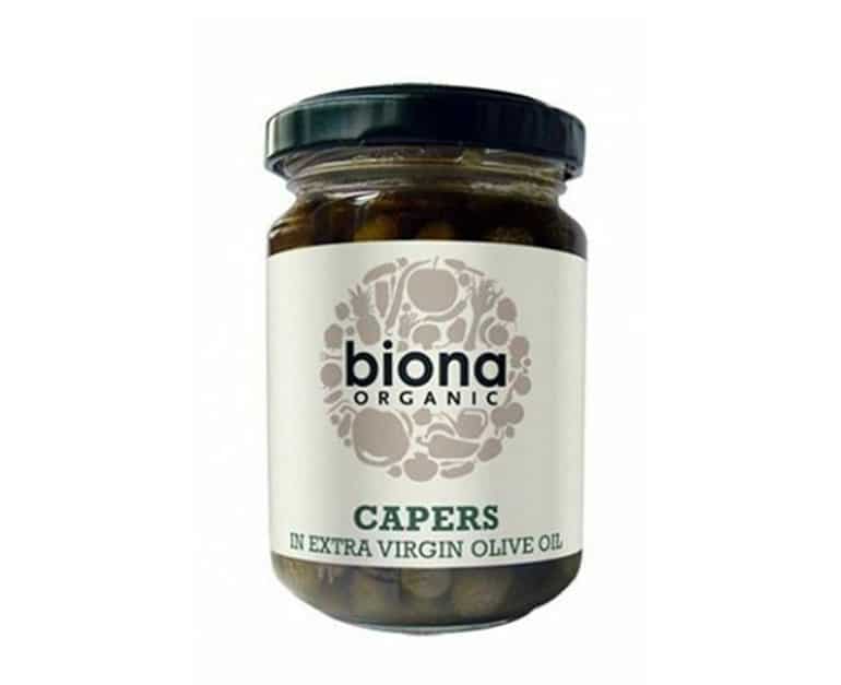Biona Organic Capers In Extra Virgin Olive Oil Organic 120ml - Aytac Foods