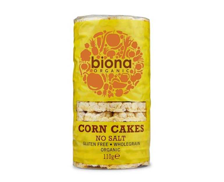 Biona Organic Corn Cakes, No Salt 110G - Aytac Foods