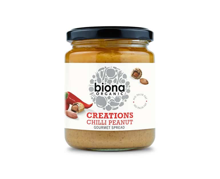 Biona Organic Creations Chilli Peanut Gourmet Spread (250G) - Aytac Foods