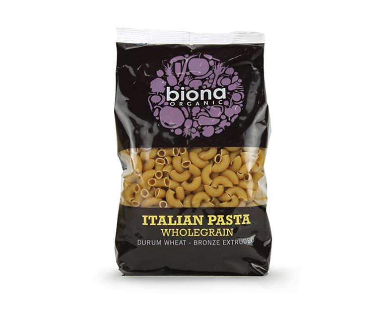 Biona Organic Organic Wholegrain Macaroni Italian Pasta (500G) - Aytac Foods