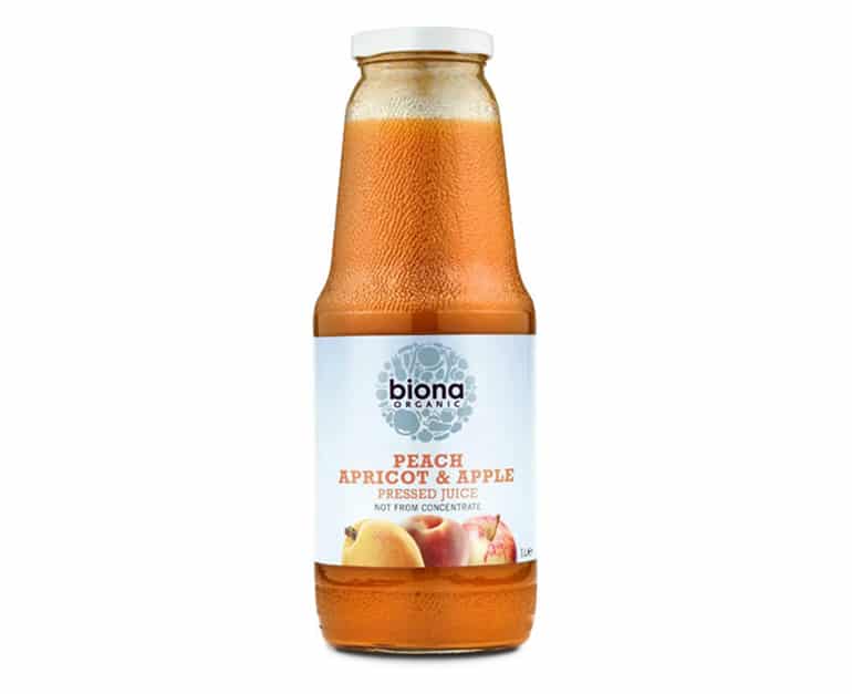 Biona Organic Peach Apricot & Apple Juice (1L) - Aytac Foods
