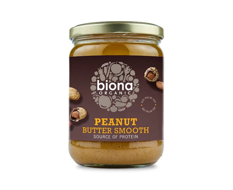 Biona Organic Peanut Butter Smooth (500G) - Aytac Foods