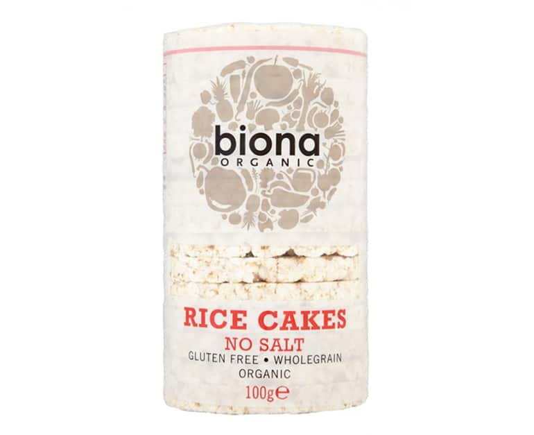 Biona Organic Rice Cakes No Salt Organic Low Fat (100G) - Aytac Foods