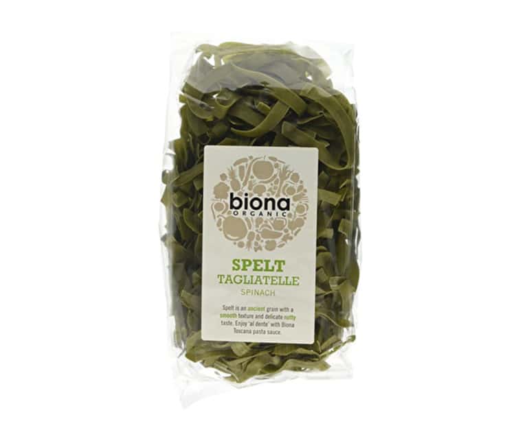Biona Organic Spelt Spinach Artisan Tagliatelle Rolled (250G) - Aytac Foods