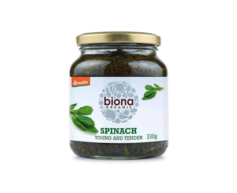 Biona Organic Spinach, Demeter (350G) (350G) - Aytac Foods