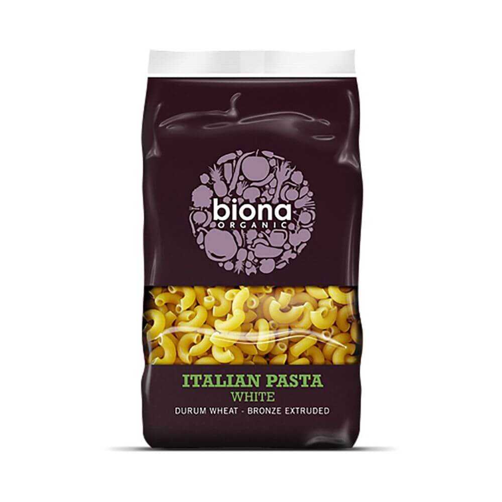 Biona Organic White Bronze Extruded Macaroni Pasta (500G) - Aytac Foods