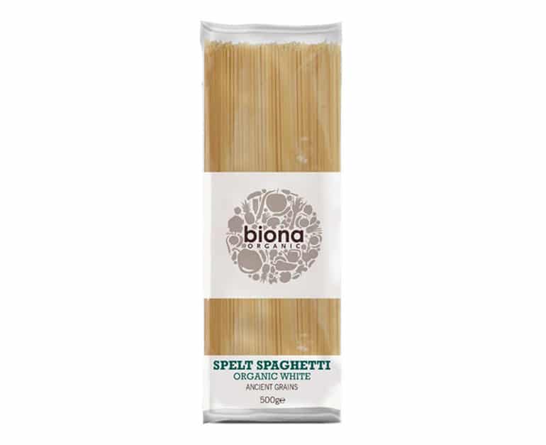 Biona Organic White Spelt Spaghetti (500G) - Aytac Foods