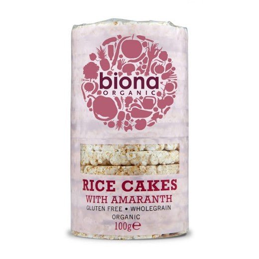 Biona Rice Cakes With Amaranth Organic -WholeGrain - 100Gr - Aytac Foods