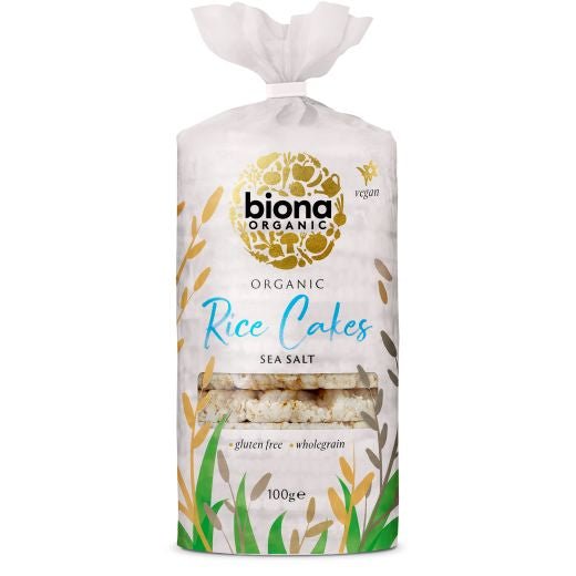 Biona Rice Cakes With Salt WholeGrain - 100Gr - Aytac Foods
