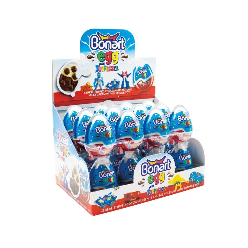 Bonart Egg With Surprise Toy For Boys (25G) - Aytac Foods