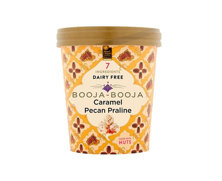 Booja Organic Caramel Pecan Praline Ice Cream (500ml) - Aytac Foods