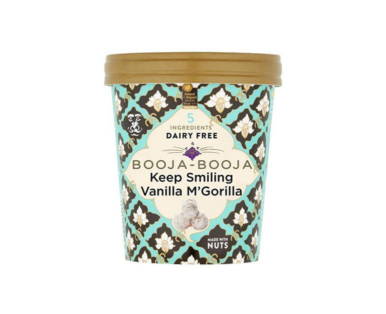 Booja Organic Keep Smiling Vanilla M'Gorilla Ice Cream (500ml) - Aytac Foods