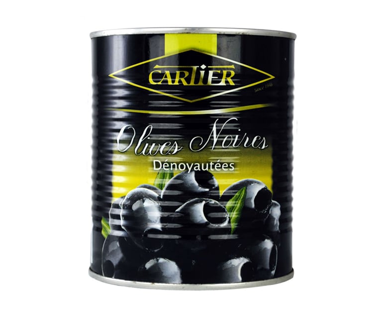 Cartier Black Pitted Olives (1KG) - Aytac Foods