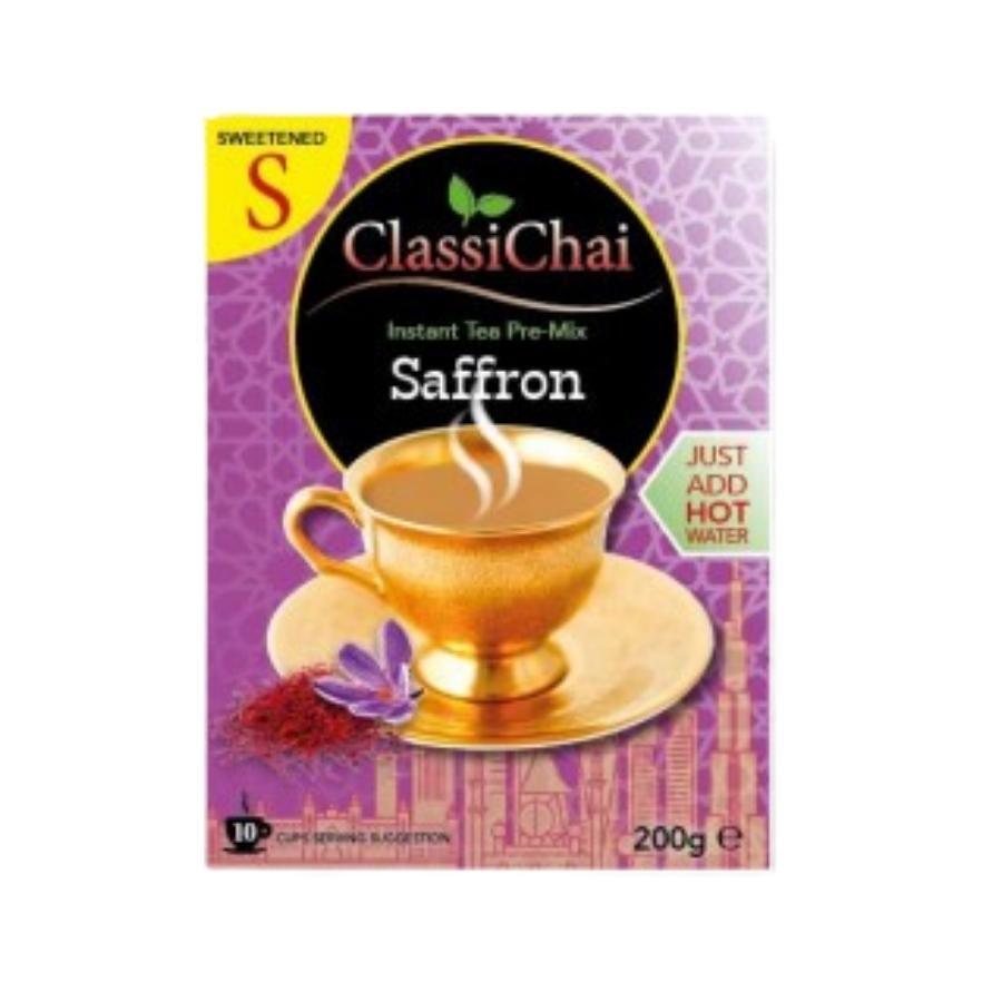 Classi Chai Saffron Chai Sweetened (5 Pcs (200G) - Aytac Foods