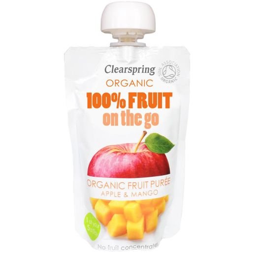 Clearspring Organic 100% Fruit On The Go Apple&Mango - 120Gr - Aytac Foods