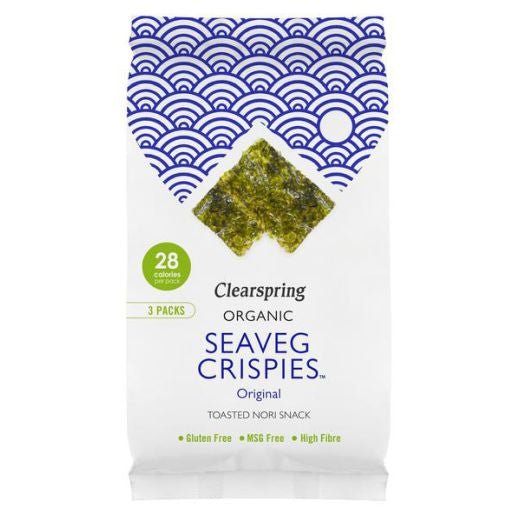 Clearspring Organic Seaveg Crispies Original Multipack - (3X4Gr) - Aytac Foods