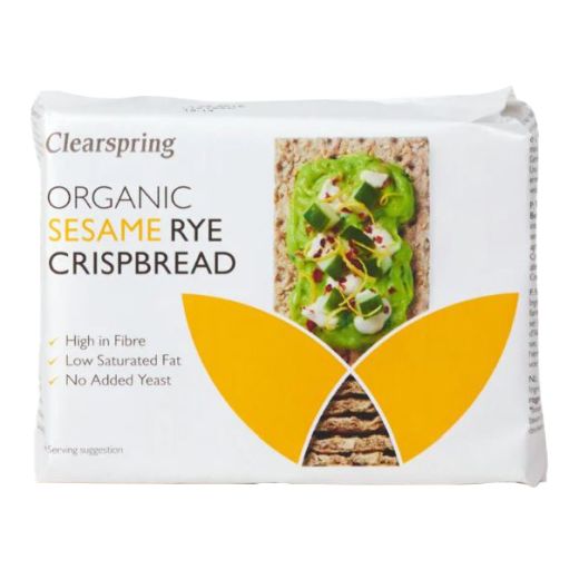 Clearspring Organic Sesame Rye Crispbread - 200Gr - Aytac Foods