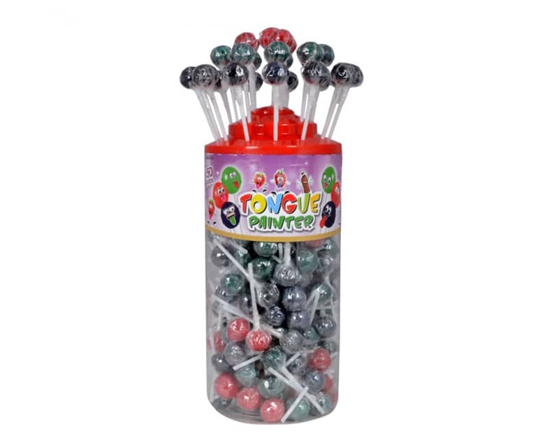 Confectionery World Tongue Painter Lollipop (8 gr X 150 pcs) - Aytac Foods