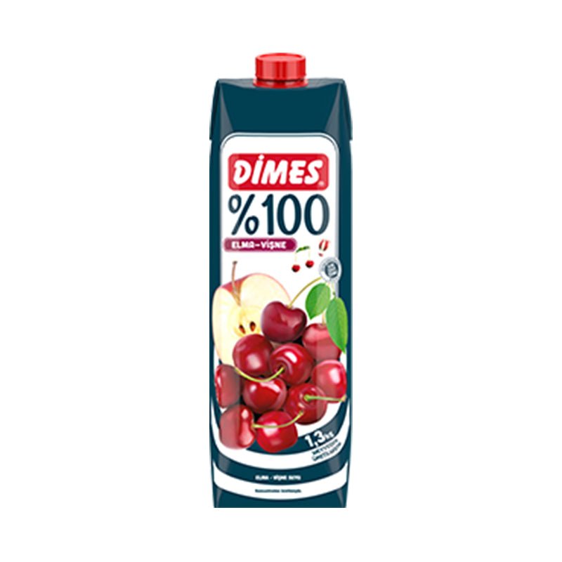 Dimes Apple Cherry %100 Elma Visne Juice (1L) - Aytac Foods