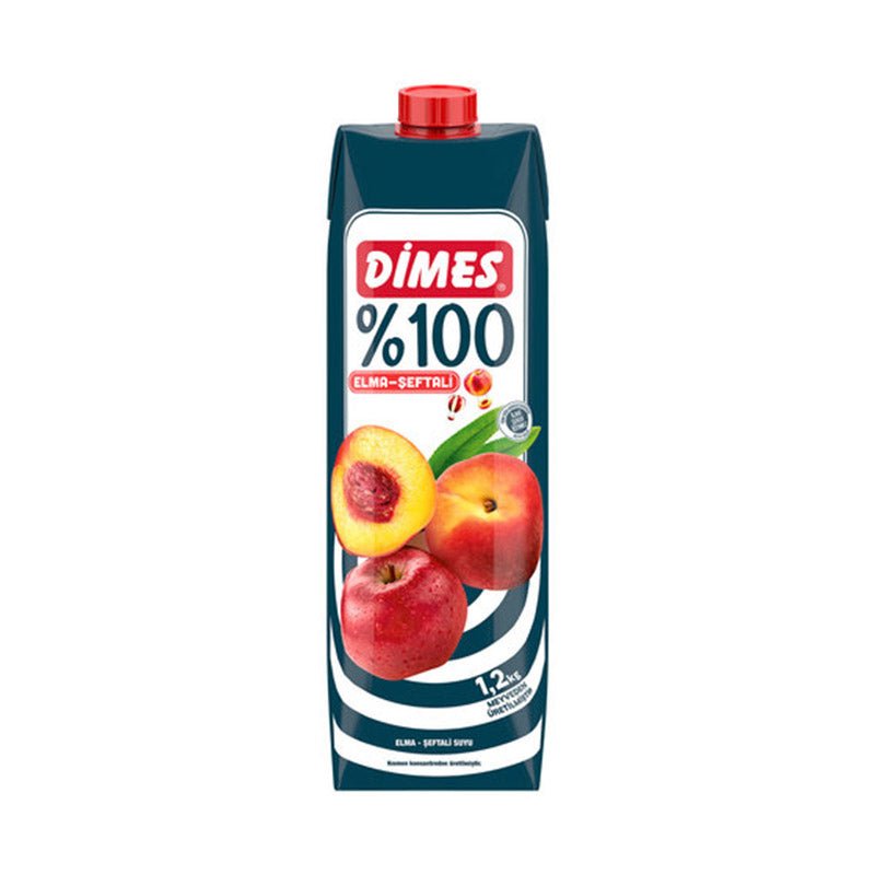 Dimes Apple Peach %100 Elma seftali Juice (1L) - Aytac Foods