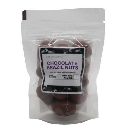 Eat Goodness Milk Chocolate Brazil Nuts - 125GR - Aytac Foods