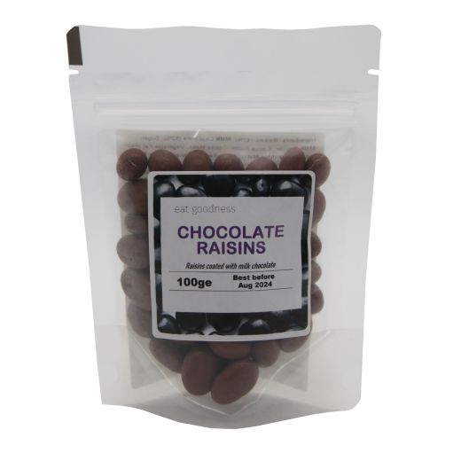Eat Goodness Milk Chocolate Coated Raisins - 100GR - Aytac Foods