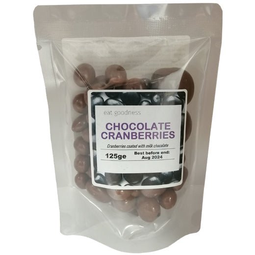 Eat Goodness Milk Chocolate Cranberries - 125GR - Aytac Foods