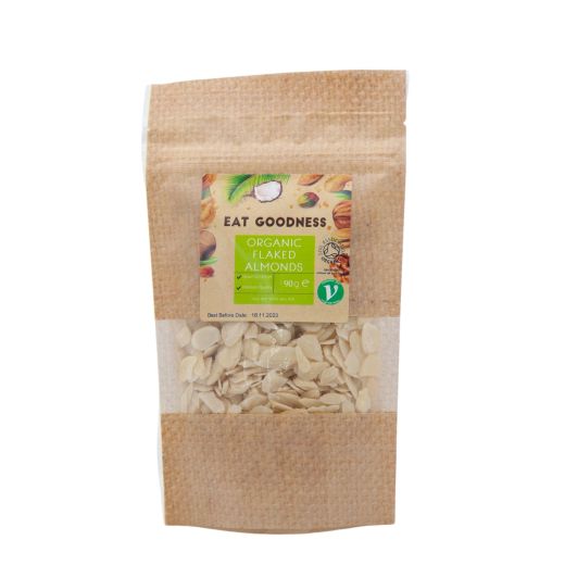 Eat Goodness Organic Almond Flakes - 90GR - Aytac Foods