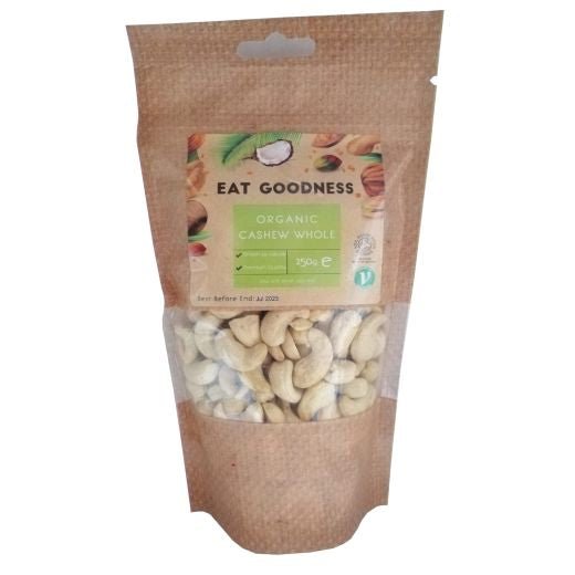 Eat Goodness Organic Cashews - 250GR - Aytac Foods